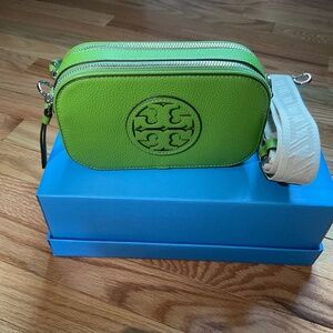 Tory Burch Lime Green Mini Miller Cross Body Bag